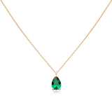 Emerald Teardrop Pendant Necklace Necklaces Estella Collection #product_description# 17763 14k Birthstone Emerald #tag4# #tag5# #tag6# #tag7# #tag8# #tag9# #tag10#