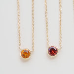 Garnet Station Necklace Bezel Set in 14k Gold Necklaces Estella Collection #product_description# 18400 14k Birthstone Garnet #tag4# #tag5# #tag6# #tag7# #tag8# #tag9# #tag10# 3MM