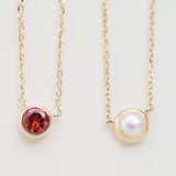 Garnet Station Necklace Bezel Set in 14k Gold Necklaces Estella Collection #product_description# 18400 14k Birthstone Garnet #tag4# #tag5# #tag6# #tag7# #tag8# #tag9# #tag10# 3MM