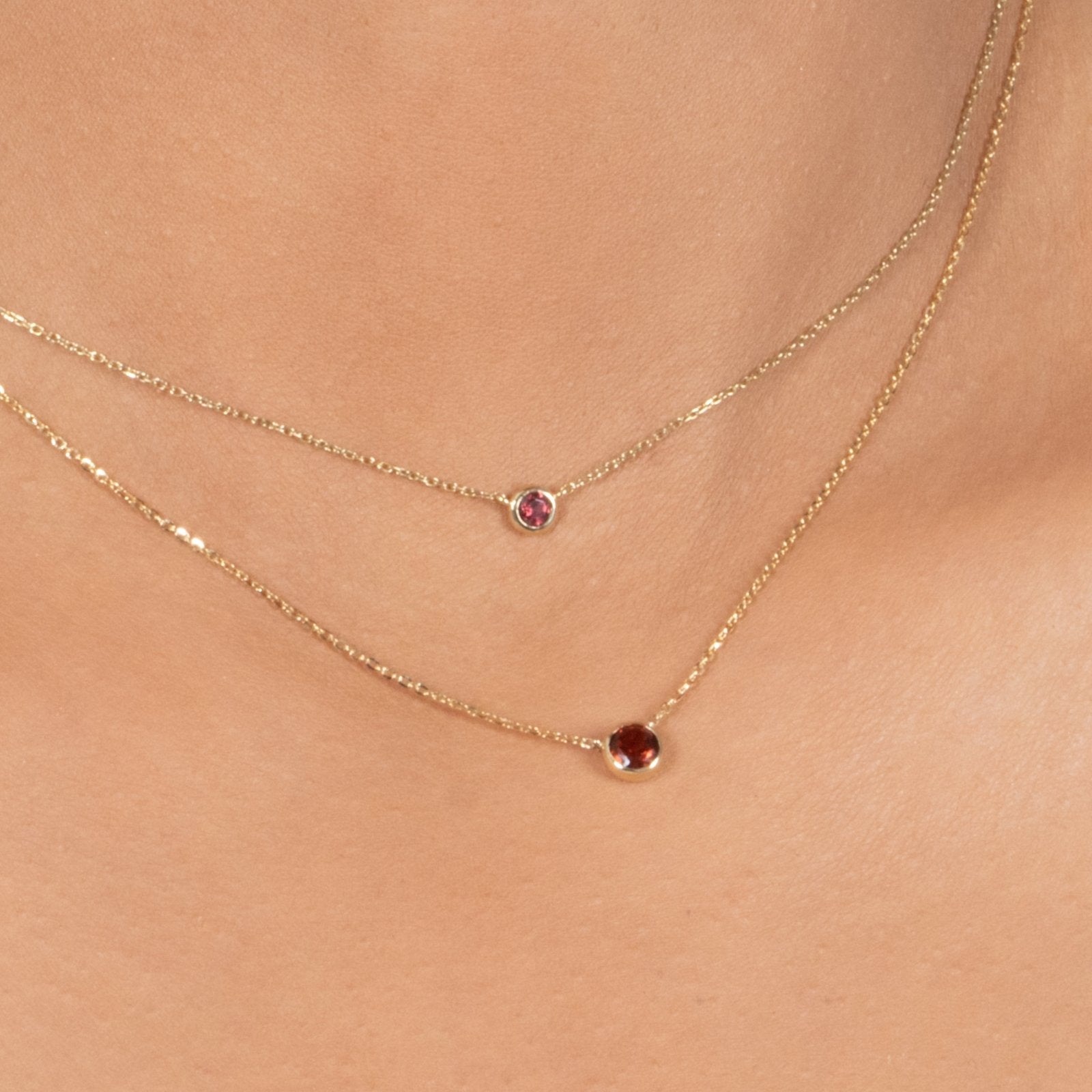 Garnet Station Necklace Bezel Set in 14k Gold Necklaces Estella Collection #product_description# 18400 14k Birthstone Garnet #tag4# #tag5# #tag6# #tag7# #tag8# #tag9# #tag10# 3MM