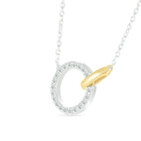 Interlocking Diamond and Gold Circle Necklace Necklaces Estella Collection #product_description# 32687 925 Diamond Made to Order #tag4# #tag5# #tag6# #tag7# #tag8# #tag9# #tag10#