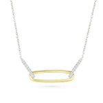 Interlocking Diamond and Gold Oval Pendant with Three Links Necklace Necklaces Estella Collection #product_description# 32688 925 Diamond Layering Necklace #tag4# #tag5# #tag6# #tag7# #tag8# #tag9# #tag10#