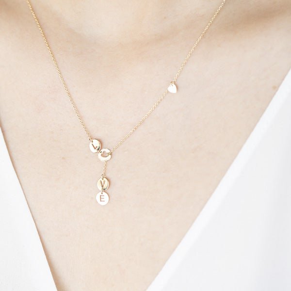 Love Lariat Necklace in Solid 10k Yellow Gold Necklaces Estella Collection #product_description# 10k Layering Necklace Make Collection #tag4# #tag5# #tag6# #tag7# #tag8# #tag9# #tag10#