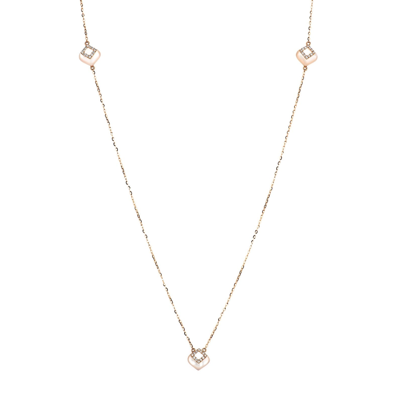 Mother of Pearl and Diamond Cutout Station Necklace Necklaces Estella Collection #product_description# 17226 14k Birthstone Diamond #tag4# #tag5# #tag6# #tag7# #tag8# #tag9# #tag10#