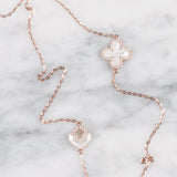 Mother of Pearl Clover with Diamonds Station Necklace Necklaces Estella Collection #product_description# 17228 14k Birthstone Diamond #tag4# #tag5# #tag6# #tag7# #tag8# #tag9# #tag10#
