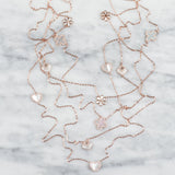 Mother of Pearl Clover with Diamonds Station Necklace Necklaces Estella Collection #product_description# 17228 14k Birthstone Diamond #tag4# #tag5# #tag6# #tag7# #tag8# #tag9# #tag10#