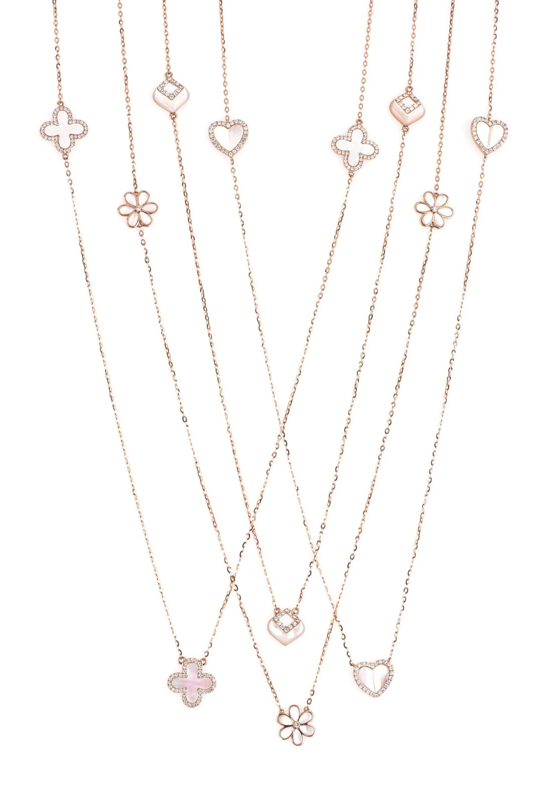 Mother of Pearl Flower with Diamonds Station Necklace Necklaces Estella Collection #product_description# 17229 14k Birthstone Diamond #tag4# #tag5# #tag6# #tag7# #tag8# #tag9# #tag10#