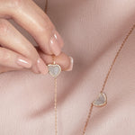 Mother of Pearl Heart with Diamonds Station Necklace Necklaces Estella Collection #product_description# 14k Birthstone Diamond #tag4# #tag5# #tag6# #tag7# #tag8# #tag9# #tag10#