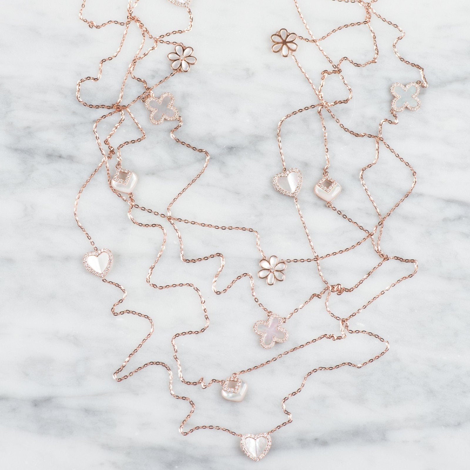 Mother of Pearl Heart with Diamonds Station Necklace Necklaces Estella Collection #product_description# 14k Birthstone Diamond #tag4# #tag5# #tag6# #tag7# #tag8# #tag9# #tag10#