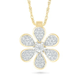Pave Six Petal Diamond Flower Pendant with Thin Gold Bezel Necklaces Estella Collection #product_description# 32735 10k April Birthstone Colorless Gemstone #tag4# #tag5# #tag6# #tag7# #tag8# #tag9# #tag10#