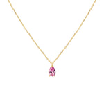 Pear Pink Topaz Gemstone Pendant Necklace in 14K Yellow Gold Necklaces Estella Collection #product_description# 17830 14k Birthstone Gemstone #tag4# #tag5# #tag6# #tag7# #tag8# #tag9# #tag10#