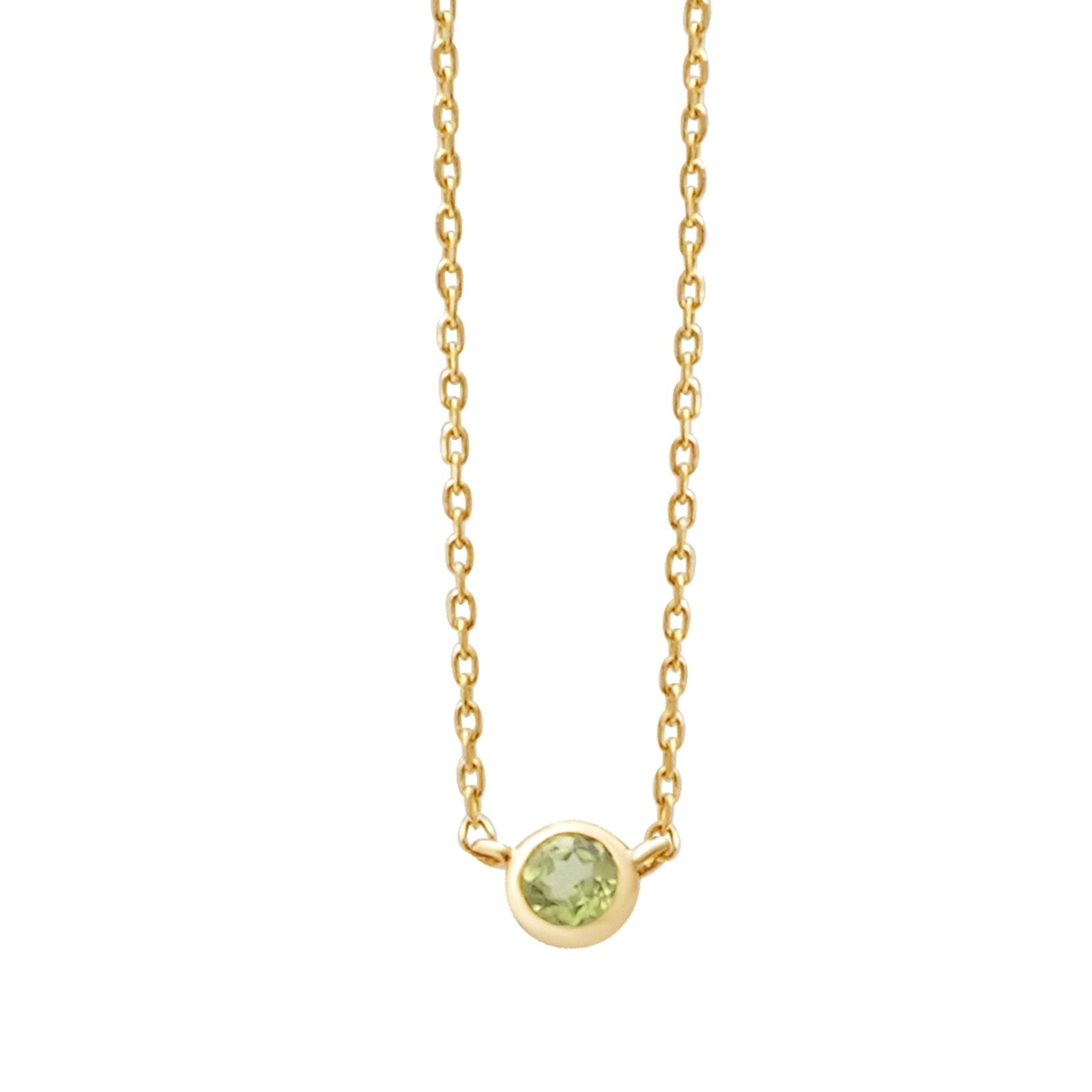 Peridot Station Necklace Bezel Set in 14k Gold Necklaces Estella Collection #product_description# 18415 14k Birthstone Gemstone #tag4# #tag5# #tag6# #tag7# #tag8# #tag9# #tag10# 3MM
