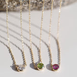 Peridot Station Necklace Bezel Set in 14k Gold Necklaces Estella Collection #product_description# 18415 14k Birthstone Gemstone #tag4# #tag5# #tag6# #tag7# #tag8# #tag9# #tag10# 3MM