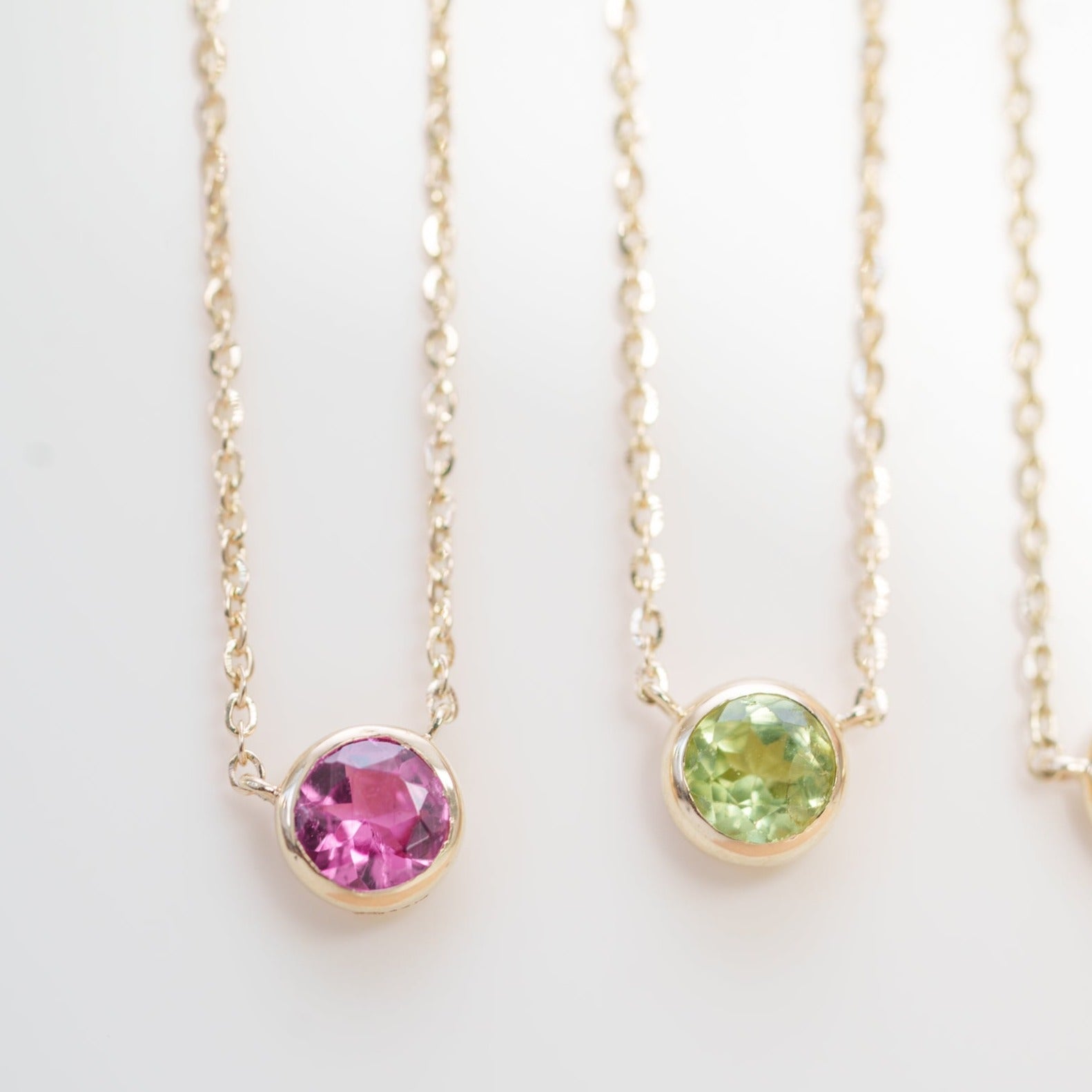 Peridot Station Necklace Bezel Set in 14k Gold Necklaces Estella Collection #product_description# 18415 14k Birthstone Gemstone #tag4# #tag5# #tag6# #tag7# #tag8# #tag9# #tag10# 3MM