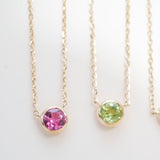 Peridot Station Necklace Bezel Set in 14k Gold Necklaces Estella Collection #product_description# 18415 14k Birthstone Gemstone #tag4# #tag5# #tag6# #tag7# #tag8# #tag9# #tag10# 3MM