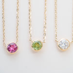 Peridot Station Necklace Bezel Set in 14k Gold Necklaces Estella Collection #product_description# 18415 14k Birthstone Gemstone #tag4# #tag5# #tag6# #tag7# #tag8# #tag9# #tag10# 3MM
