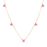 Pink Tourmaline Butterfly Station Necklace Necklaces Estella Collection #product_description# Gemstone Layering Necklace Make Collection #tag4# #tag5# #tag6# #tag7# #tag8# #tag9# #tag10#
