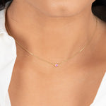 Pink Tourmaline Station Necklace Bezel Set in 14k Gold Necklaces Estella Collection #product_description# 18419 14k Birthstone Gemstone #tag4# #tag5# #tag6# #tag7# #tag8# #tag9# #tag10# 3MM