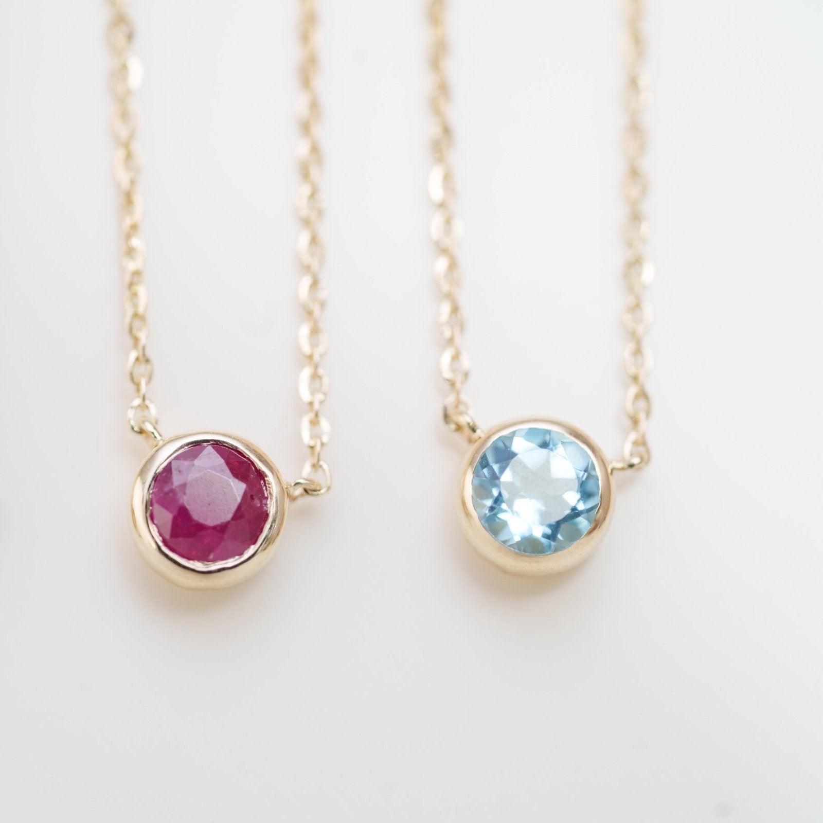 Ruby Station Necklace Bezel Set in 14k Gold Necklaces Estella Collection #product_description# 18413 14k Birthstone Gemstone #tag4# #tag5# #tag6# #tag7# #tag8# #tag9# #tag10# 3MM