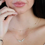Sapphire Pave Angel Wing Necklace Necklaces Estella Collection #product_description# 14k Birthstone Gemstone #tag4# #tag5# #tag6# #tag7# #tag8# #tag9# #tag10#