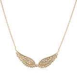 Sapphire Pave Angel Wing Necklace Necklaces Estella Collection #product_description# 14k Birthstone Gemstone #tag4# #tag5# #tag6# #tag7# #tag8# #tag9# #tag10#