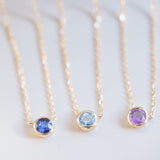 Sapphire Station Necklace Bezel Set in 14k Gold Necklaces Estella Collection #product_description# 18417 14k Birthstone Blue Gemstone #tag4# #tag5# #tag6# #tag7# #tag8# #tag9# #tag10# 3MM
