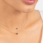 Sapphire Station Necklace Bezel Set in 14k Gold Necklaces Estella Collection #product_description# 18417 14k Birthstone Blue Gemstone #tag4# #tag5# #tag6# #tag7# #tag8# #tag9# #tag10# 3MM