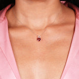 Stacked Diamond and Garnet Solitaire Pendant Necklace Necklaces Estella Collection #product_description# 14k Birthstone Diamond #tag4# #tag5# #tag6# #tag7# #tag8# #tag9# #tag10#