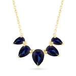 Teardrop Shaped Blue Sapphire Necklace Necklaces Estella Collection #product_description# 32712 10k blue Blue Gemstone #tag4# #tag5# #tag6# #tag7# #tag8# #tag9# #tag10#