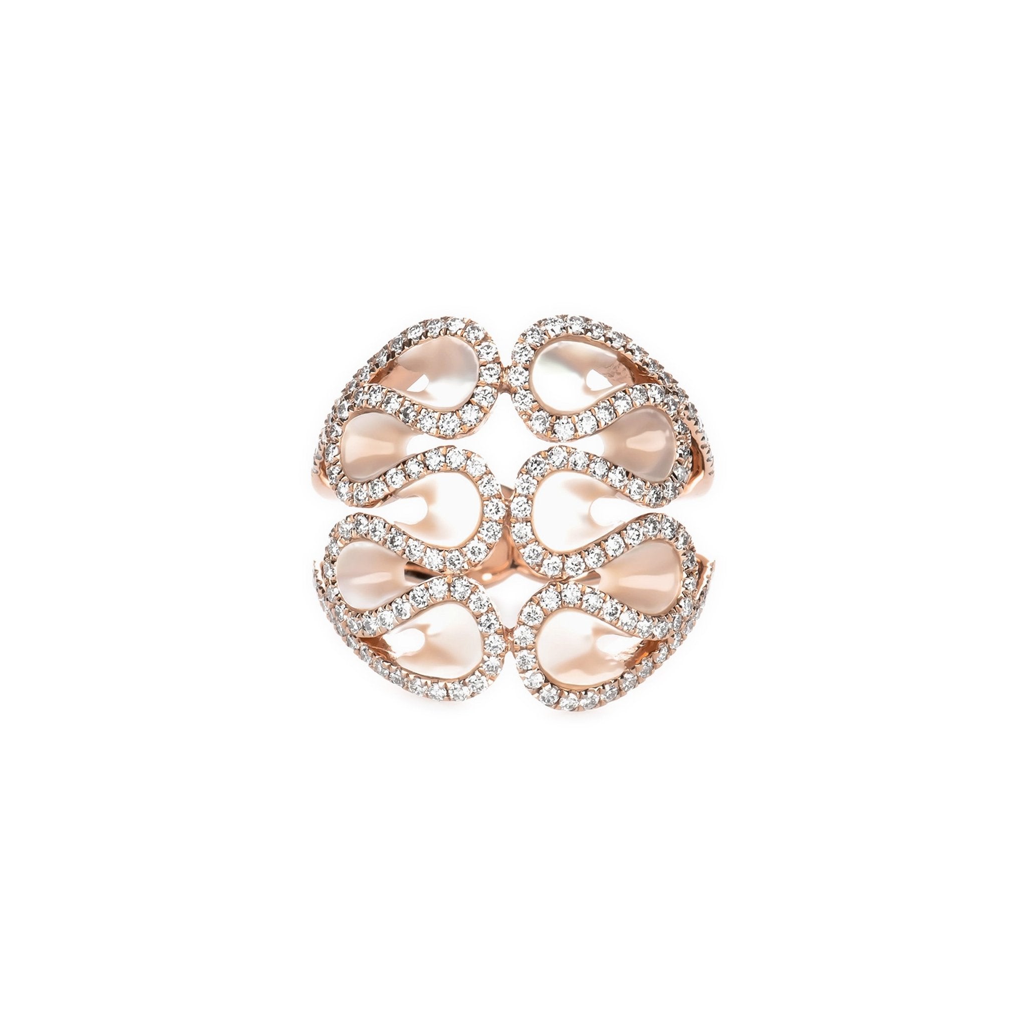 Abstract Swirl Mother Of Pearl and Diamond Cocktail Ring Rings Estella Collection #product_description# 17201 14k April Birthstone Birthstone #tag4# #tag5# #tag6# #tag7# #tag8# #tag9# #tag10# 6
