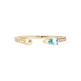 Blue Topaz Pear Open Cuff Ring Rings Estella Collection #product_description# 17767 14k Birthstone Gemstone #tag4# #tag5# #tag6# #tag7# #tag8# #tag9# #tag10# 6