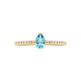 Blue Topaz Pear Set in Cubic Zirconia Studded Band Rings Estella Collection #product_description# 17768 14k Birthstone Gemstone #tag4# #tag5# #tag6# #tag7# #tag8# #tag9# #tag10# 6