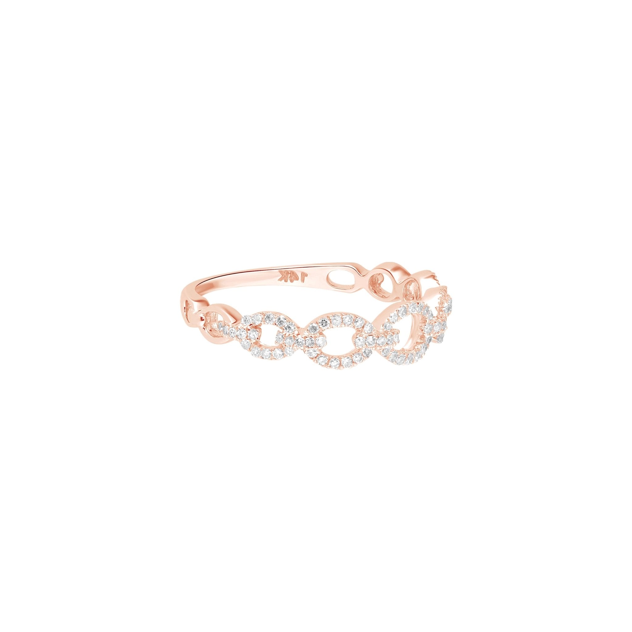 Diamond Chain Link Ring Rings Estella Collection #product_description# 17701 14k Band Colorless Gemstone #tag4# #tag5# #tag6# #tag7# #tag8# #tag9# #tag10# 6