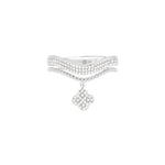 Diamond Pavé Studded Clover Drop Cable Ring Rings Estella Collection #product_description# 17238 14k Diamond Engagement Ring #tag4# #tag5# #tag6# #tag7# #tag8# #tag9# #tag10# 6