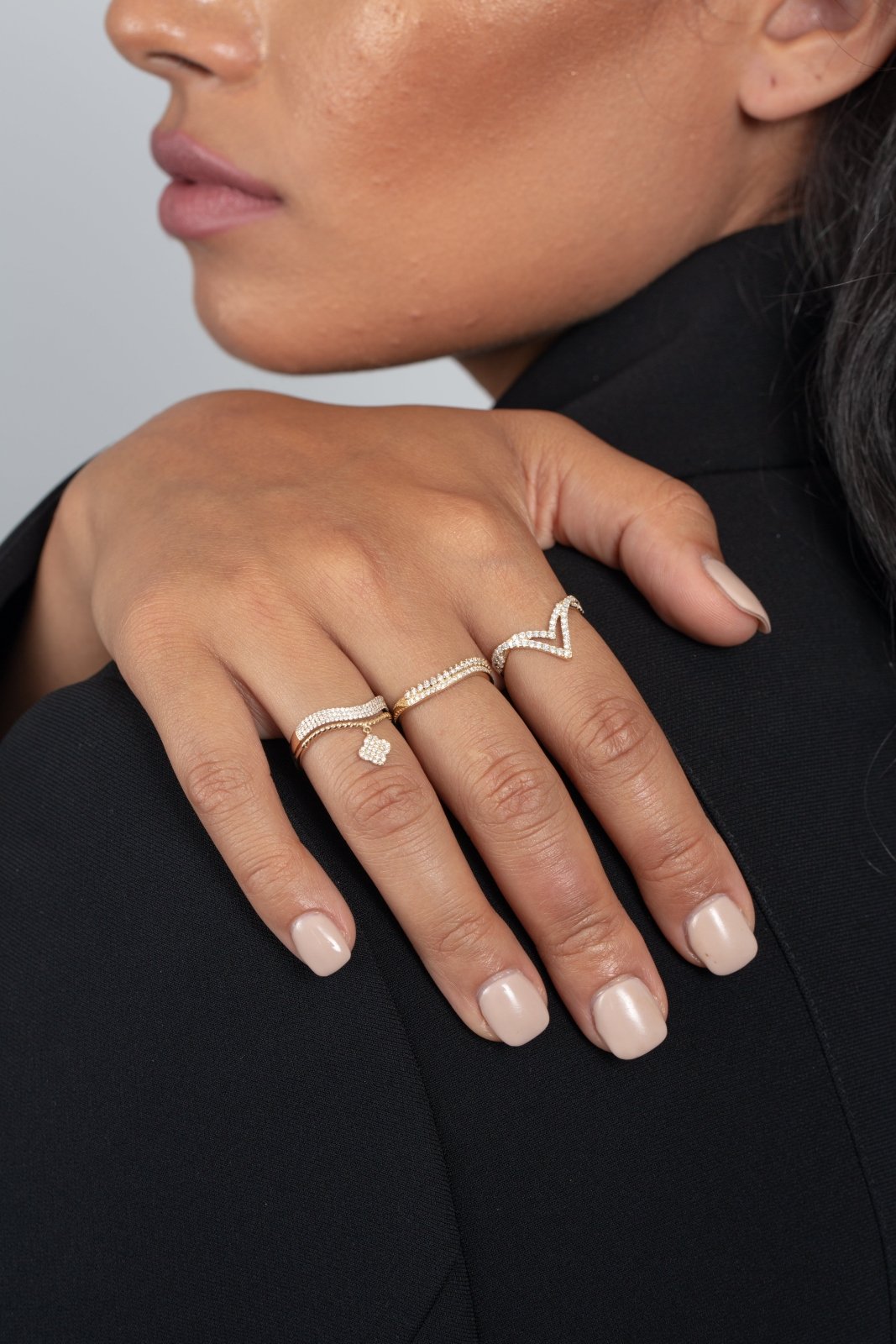 Double V Diamond Ring Rings Estella Collection #product_description# 17240 14k Diamond Gemstone #tag4# #tag5# #tag6# #tag7# #tag8# #tag9# #tag10# 6