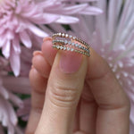 Five Diamond Beaded Ring Rings Estella Collection #product_description# 17303 14k Diamond Gemstone #tag4# #tag5# #tag6# #tag7# #tag8# #tag9# #tag10#