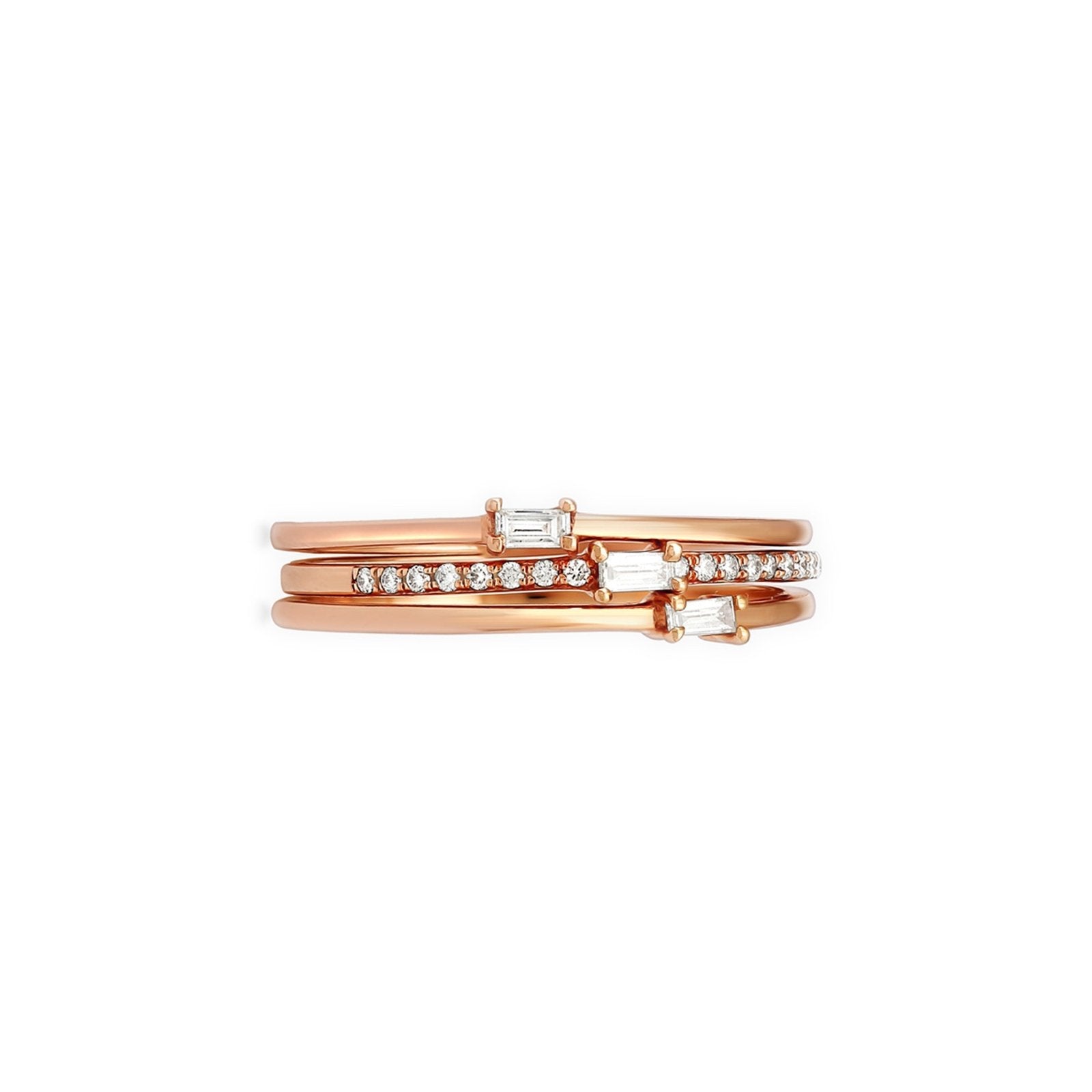 Three Band Baguettes and Round Diamond Stacking Rings Rings Estella Collection #product_description# 17264 14k Diamond Engagement Ring #tag4# #tag5# #tag6# #tag7# #tag8# #tag9# #tag10# 6
