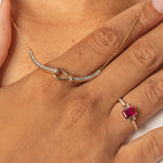 Three Stone Emerald Cut Ruby Ring with White Sapphire Band Rings Estella Collection #product_description# 32749 Made to Order Ruby White Sapphire #tag4# #tag5# #tag6# #tag7# #tag8# #tag9# #tag10#