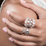 Alternating Diamond and Mother of Pearl Clover Eternity Ring Rings Estella Collection #product_description# 17208 Band Birthstone Colorless Gemstone #tag4# #tag5# #tag6# #tag7# #tag8# #tag9# #tag10# 7 14K Rose Gold