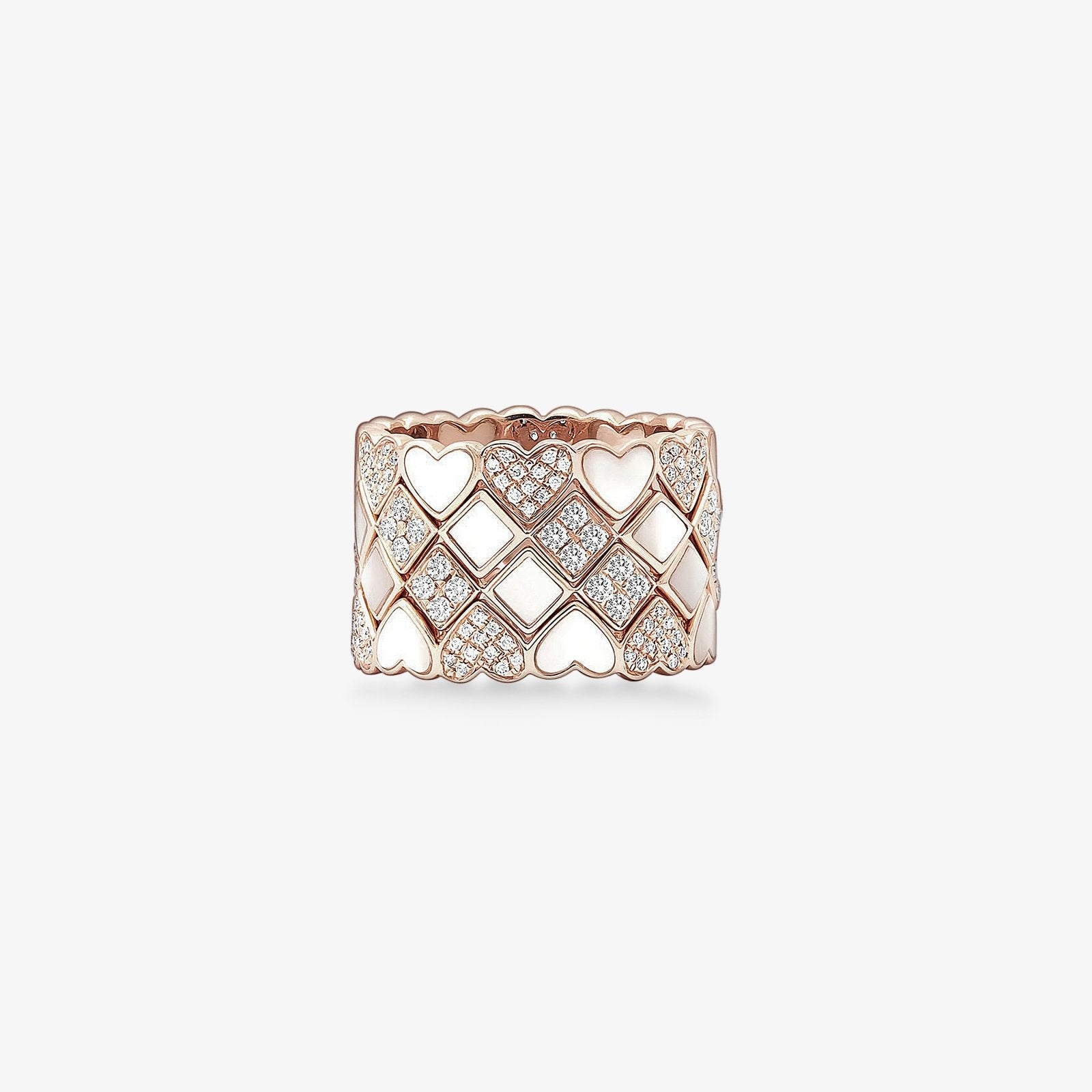 Alternating Diamond and Mother of Pearl Heart Eternity Band Rings Estella Collection #product_description# 17210 14k Band Birthstone #tag4# #tag5# #tag6# #tag7# #tag8# #tag9# #tag10#