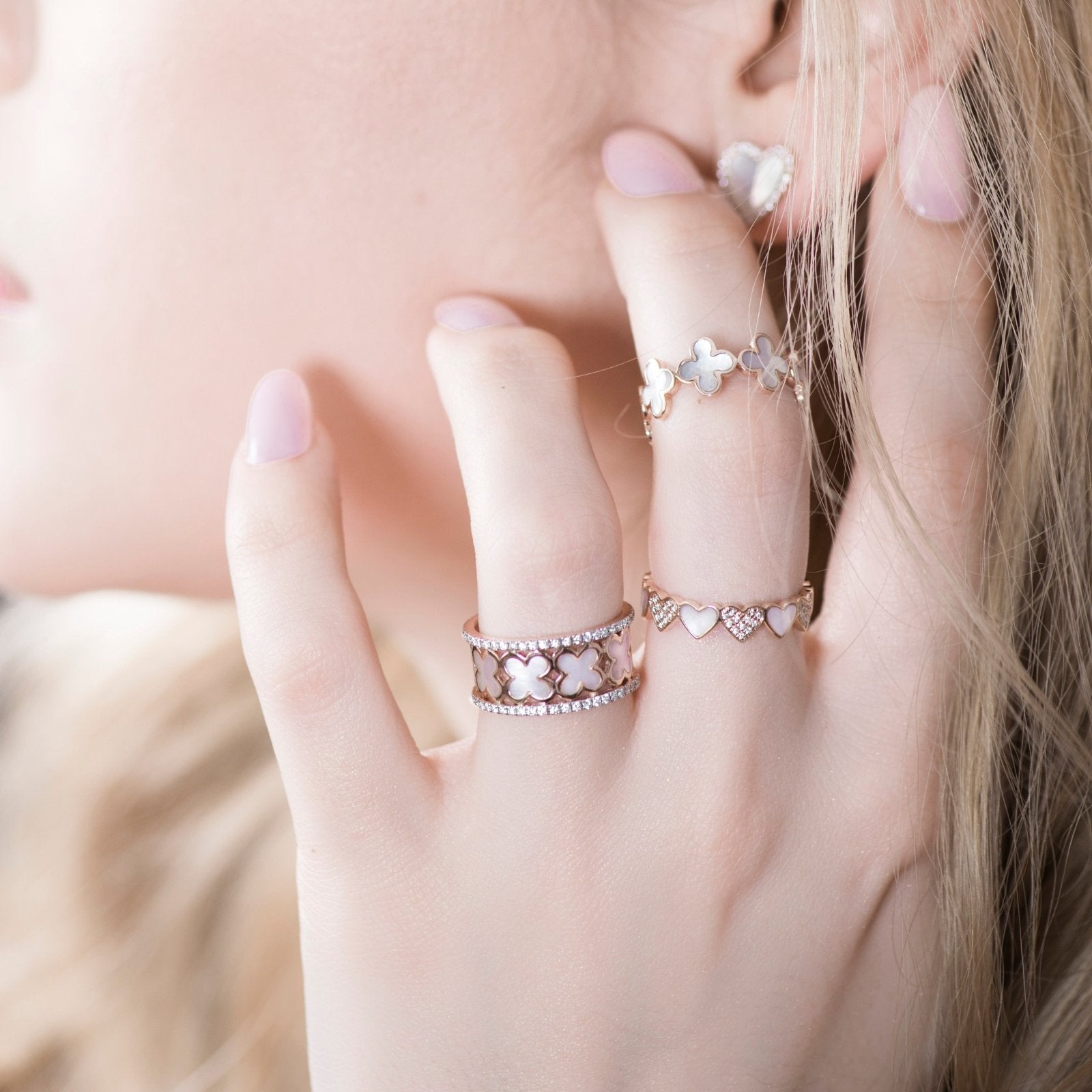 Alternating Diamond and Mother of Pearl Heart Eternity Band Rings Estella Collection #product_description# 17210 14k Band Birthstone #tag4# #tag5# #tag6# #tag7# #tag8# #tag9# #tag10#