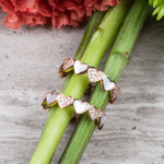 Alternating Diamond and Mother of Pearl Heart Eternity Band Rings Estella Collection #product_description# 17210 14k Band Birthstone #tag4# #tag5# #tag6# #tag7# #tag8# #tag9# #tag10#