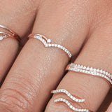 Diamond Chevron Ring Rings Estella Collection #product_description# 17412 14k Colorless Gemstone Diamond #tag4# #tag5# #tag6# #tag7# #tag8# #tag9# #tag10# 6 14K Rose Gold