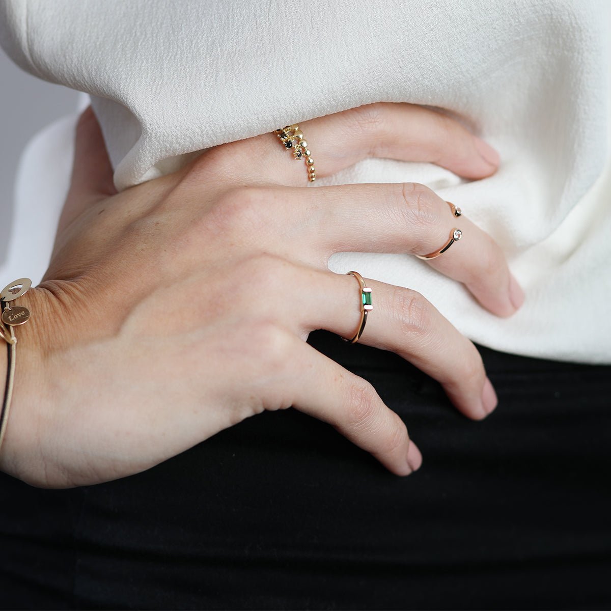 Double Sapphire Open Cuff Ring Rings Estella Collection #product_description# 17751 14k Birthstone Colorless Gemstone #tag4# #tag5# #tag6# #tag7# #tag8# #tag9# #tag10# 14K Rose Gold 6