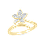 Flower Wrap Ring in Diamond Pave Rings Estella Collection #product_description# 32759 10k April Birthstone Colorless Gemstone #tag4# #tag5# #tag6# #tag7# #tag8# #tag9# #tag10#