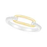 Gold Paperclip Link Ring with Diamonds Rings Estella Collection #product_description# 32744 925 Diamond Made to Order #tag4# #tag5# #tag6# #tag7# #tag8# #tag9# #tag10#
