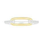 Gold Paperclip Link Ring with Diamonds Rings Estella Collection #product_description# 32744 925 Diamond Made to Order #tag4# #tag5# #tag6# #tag7# #tag8# #tag9# #tag10#