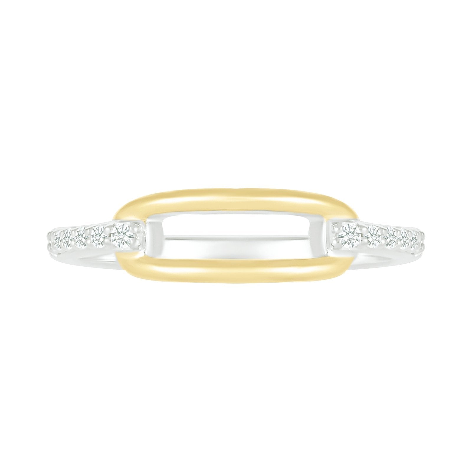 Gold Paperclip Link Ring with Diamonds Rings Estella Collection #product_description# 32744 925 Diamond Made to Order #tag4# #tag5# #tag6# #tag7# #tag8# #tag9# #tag10#