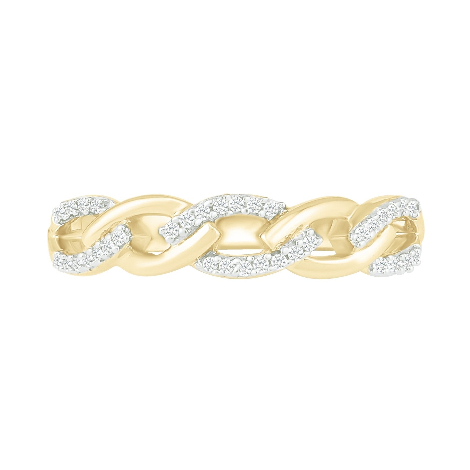 Interlocking Diamond and Gold Cable Ring Rings Estella Collection #product_description# 32743 Diamond Made to Order Yellow Gold #tag4# #tag5# #tag6# #tag7# #tag8# #tag9# #tag10#