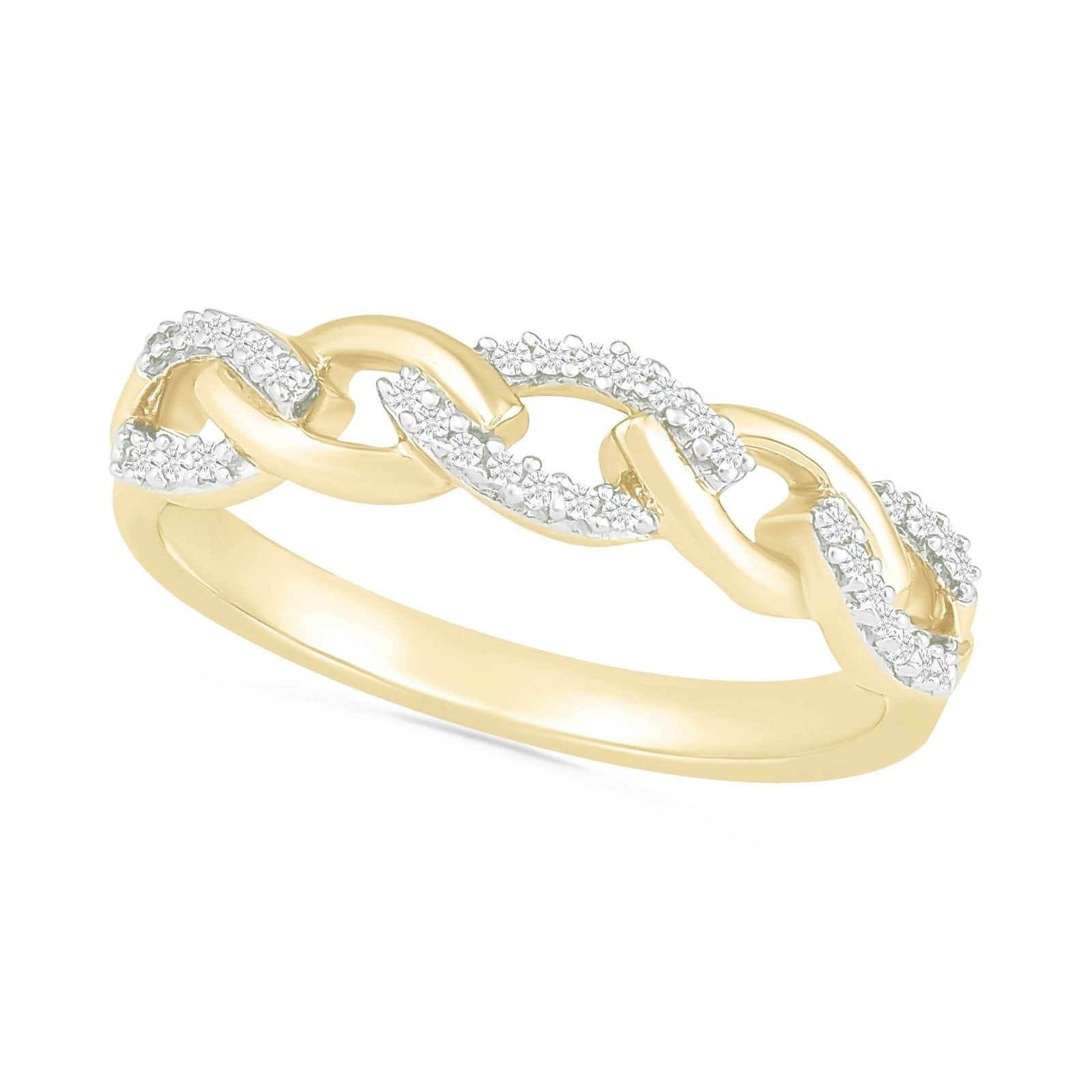 Interlocking Diamond and Gold Cable Ring Rings Estella Collection #product_description# 32743 Diamond Made to Order Yellow Gold #tag4# #tag5# #tag6# #tag7# #tag8# #tag9# #tag10#